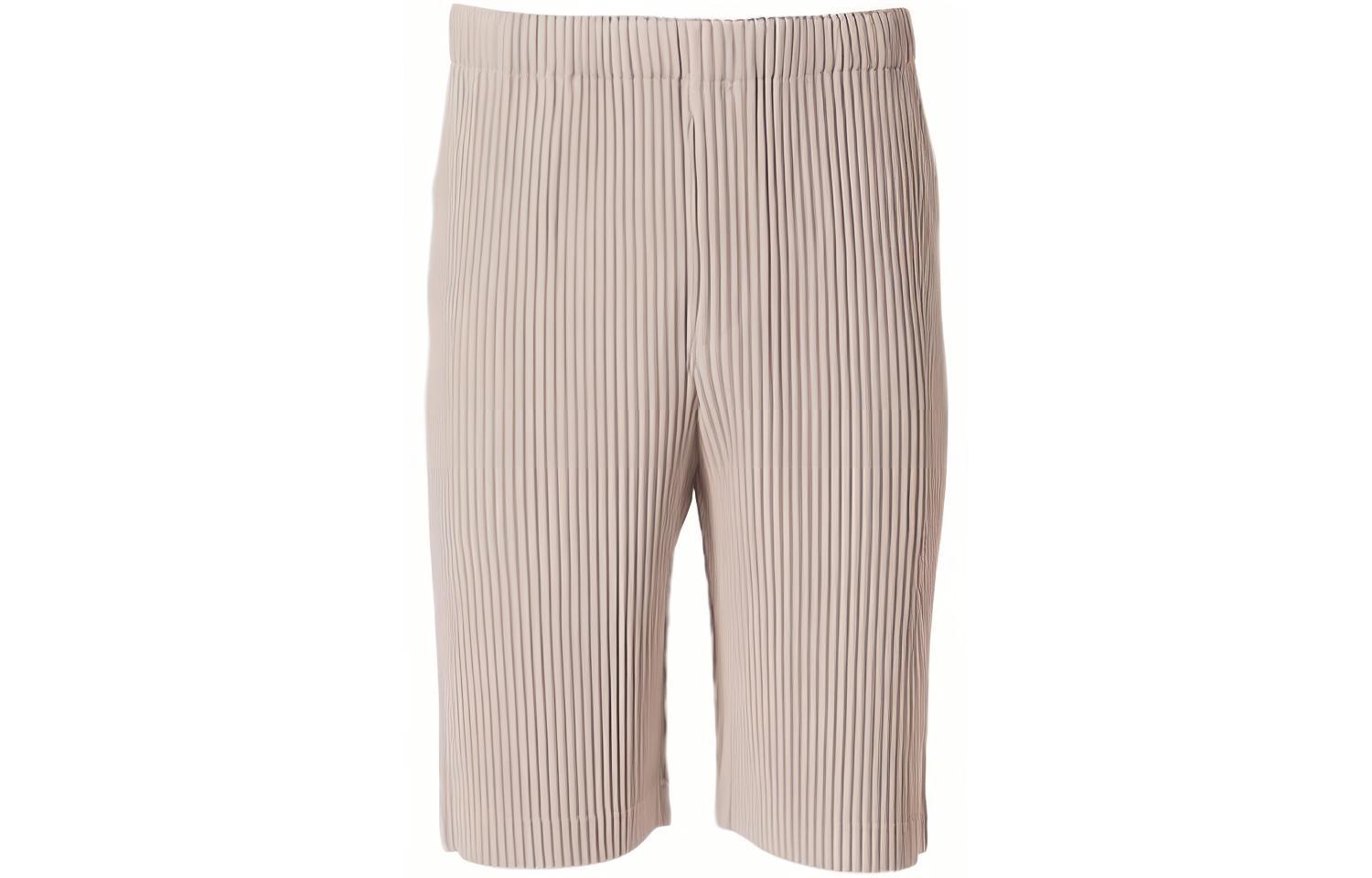 Homme Plissé Issey Miyake SS22 Pleated Relaxed Fit Shorts Sakura Pink Men. HP21JF124-20