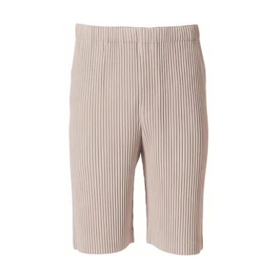 Homme Plissé Issey Miyake SS22 Pleated Relaxed Fit Shorts Sakura Pink Men. HP21JF124-20