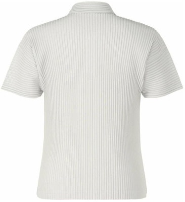 Homme Plissé Issey Miyake SS23 灰色百褶短袖POLO衫 HP55JM330-11 Lookbook Homme Plissé Issey Miyake SS23 灰色百褶短袖POLO衫 HP55JM330-11