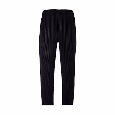 Homme Plissé Issey Miyake SS23 Black Pleated Straight-Leg Casual Pants Men HP55JF350-15