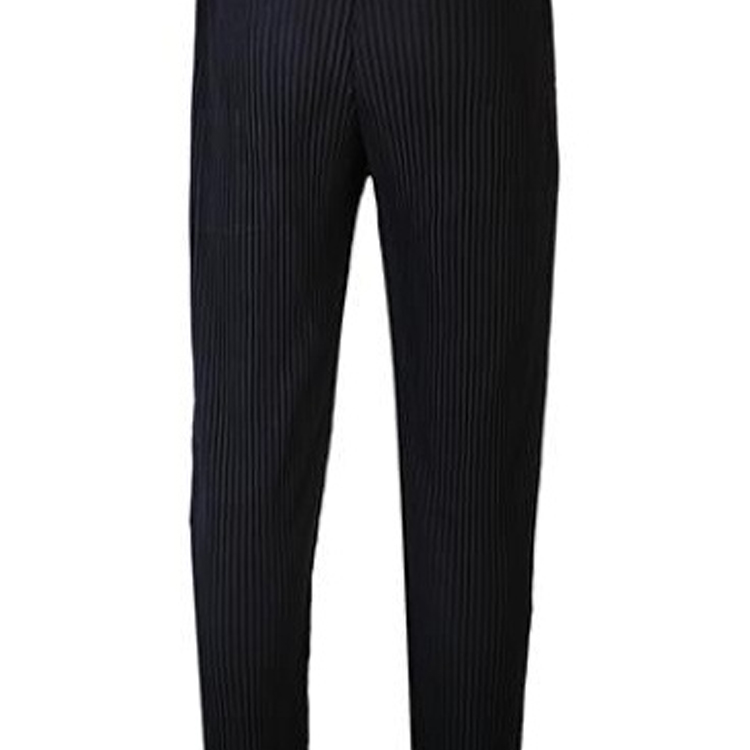 Details for 三宅一生Homme Plissé SS23黑色男士褶皱直筒休闲裤 HP55JF350-15