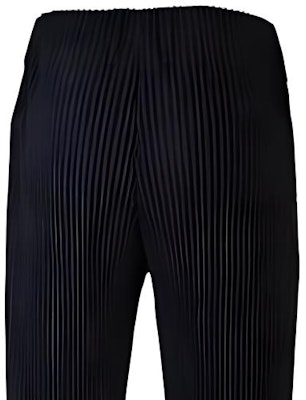 三宅一生Homme Plissé SS23黑色男士褶皱直筒休闲裤 HP55JF350-15 Sizing 三宅一生Homme Plissé SS23黑色男士褶皱直筒休闲裤 HP55JF350-15