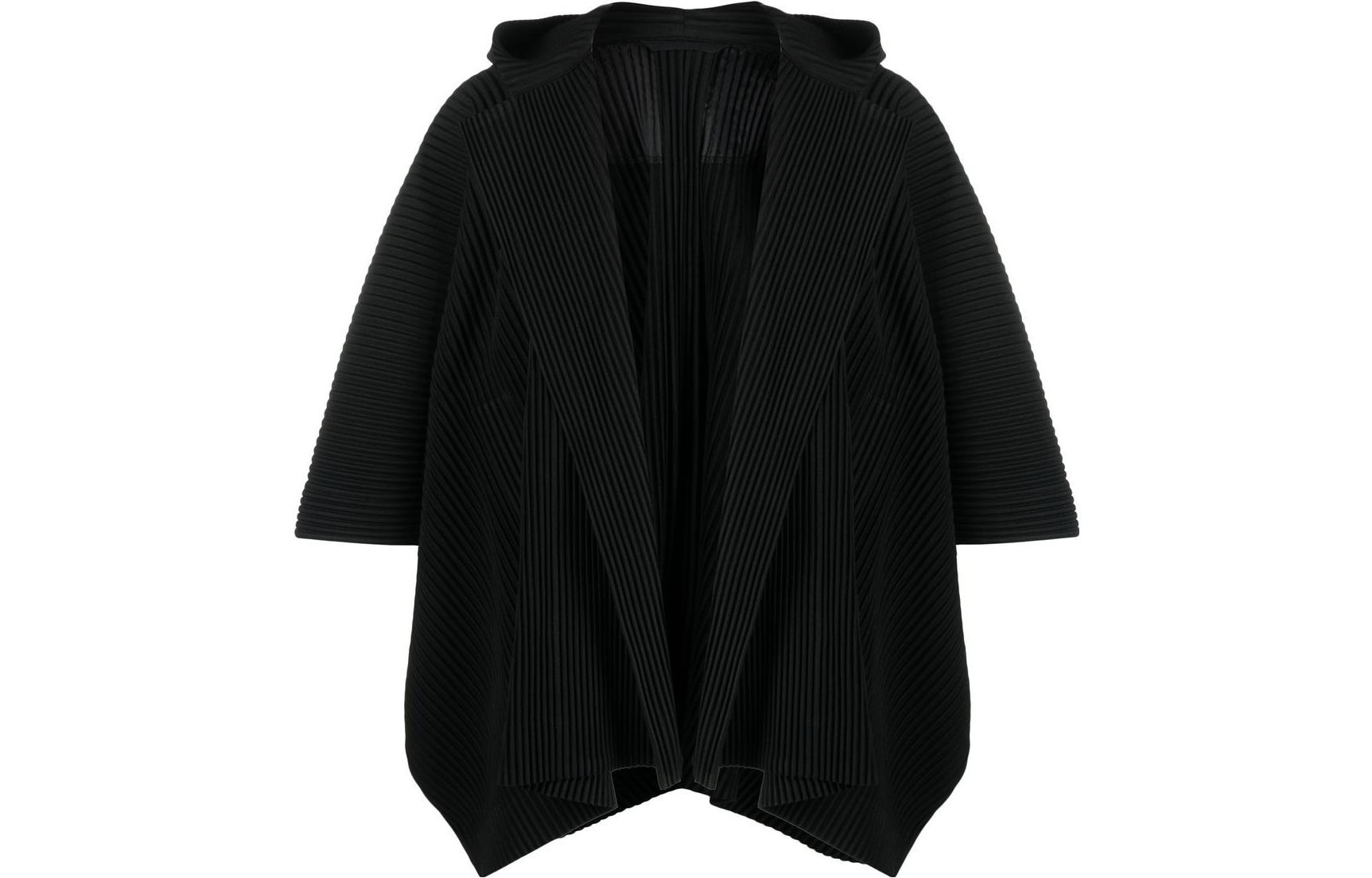 HOMME PLISSÉ ISSEY MIYAKE SS23 Black Solid Pleated Loose-Fit Long Sleeve Jacket HP28-JL126-15