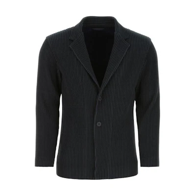 HOMME PLISSÉ ISSEY MIYAKE SS23 Solid Color Single-Breasted Jacket - Men’s HP28FD30175