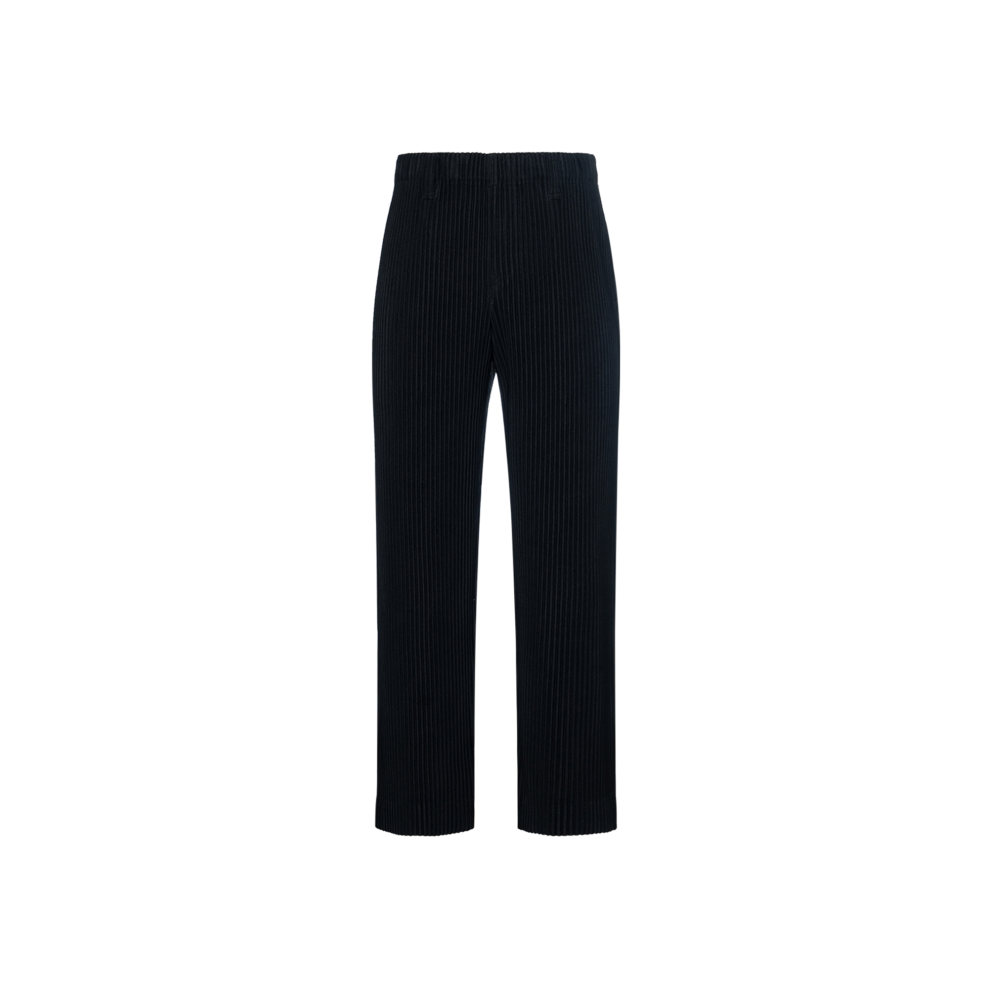 Homme Plissé Issey Miyake SS23 Solid Pleated Mid-Rise Straight Casual Pants Men. HP55JF450-15