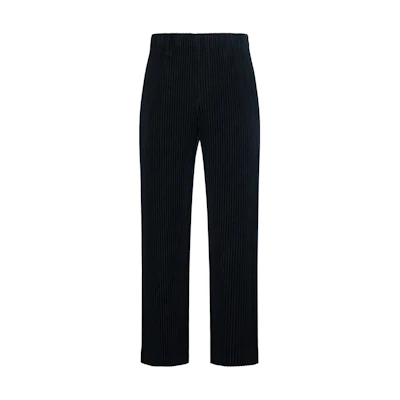 Homme Plissé Issey Miyake SS23 Solid Pleated Mid-Rise Straight Casual Pants Men. HP55JF450-15