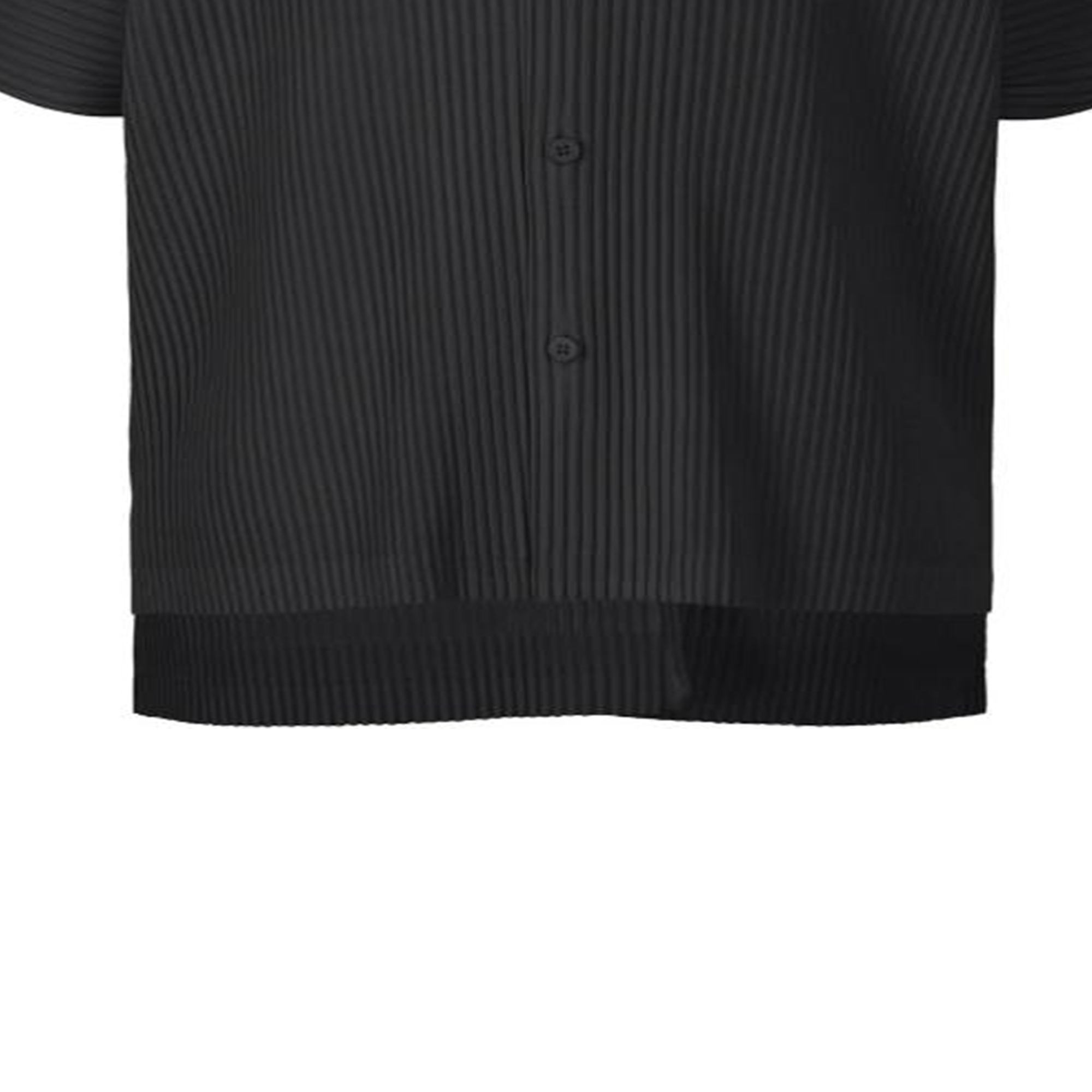 Details for Homme Plissé Issey Miyake SS24 黑色短袖寬鬆褶皺襯衫 男款 HP48JJ102-15
