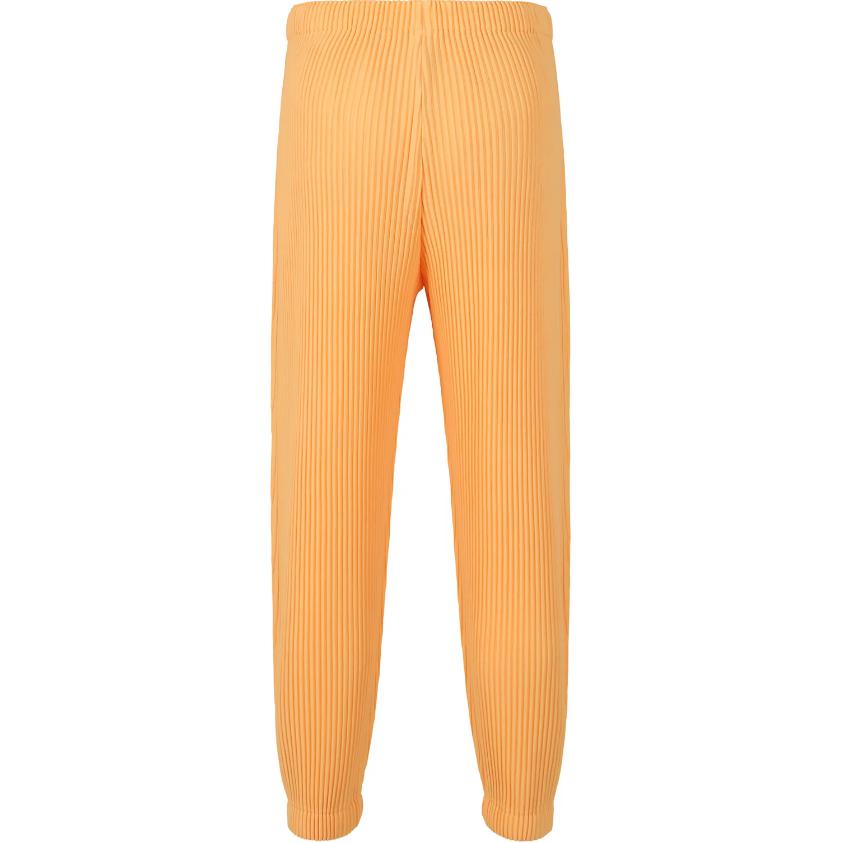Lookbook Homme Plissé Issey Miyake SS24 純色百褶休閒褲 橙色 男款 HP46JF129-33