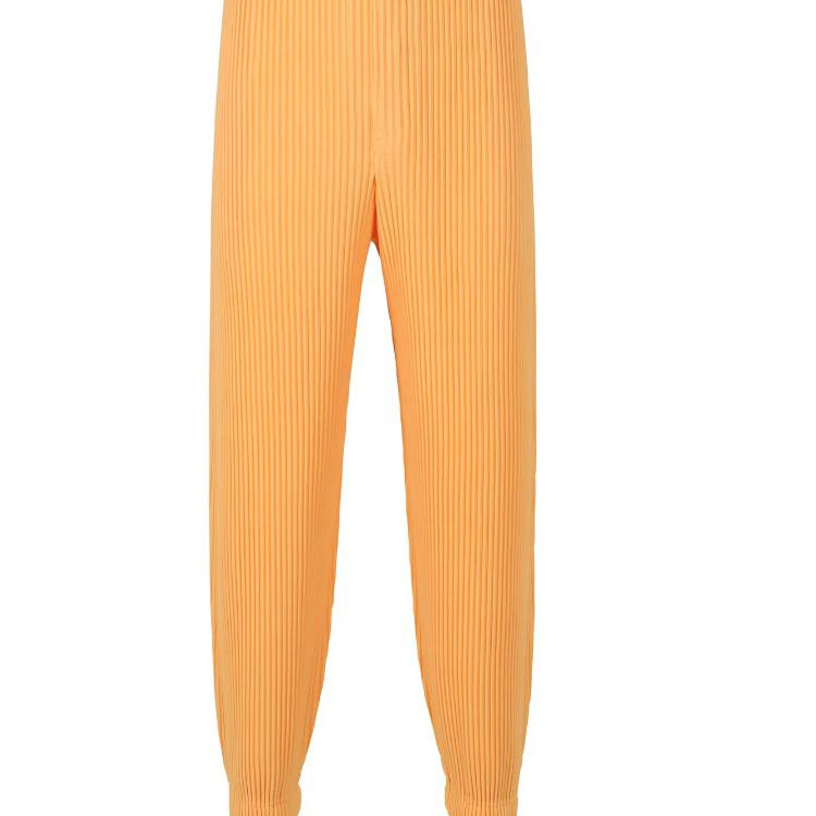 Purchase Homme Plissé Issey Miyake SS24 純色百褶休閒褲 橙色 男款 HP46JF129-33