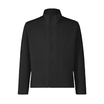 HOMME PLISSÉ ISSEY MIYAKE Tailored Pleats Single-Breasted Jacket Black HP38JD154-15