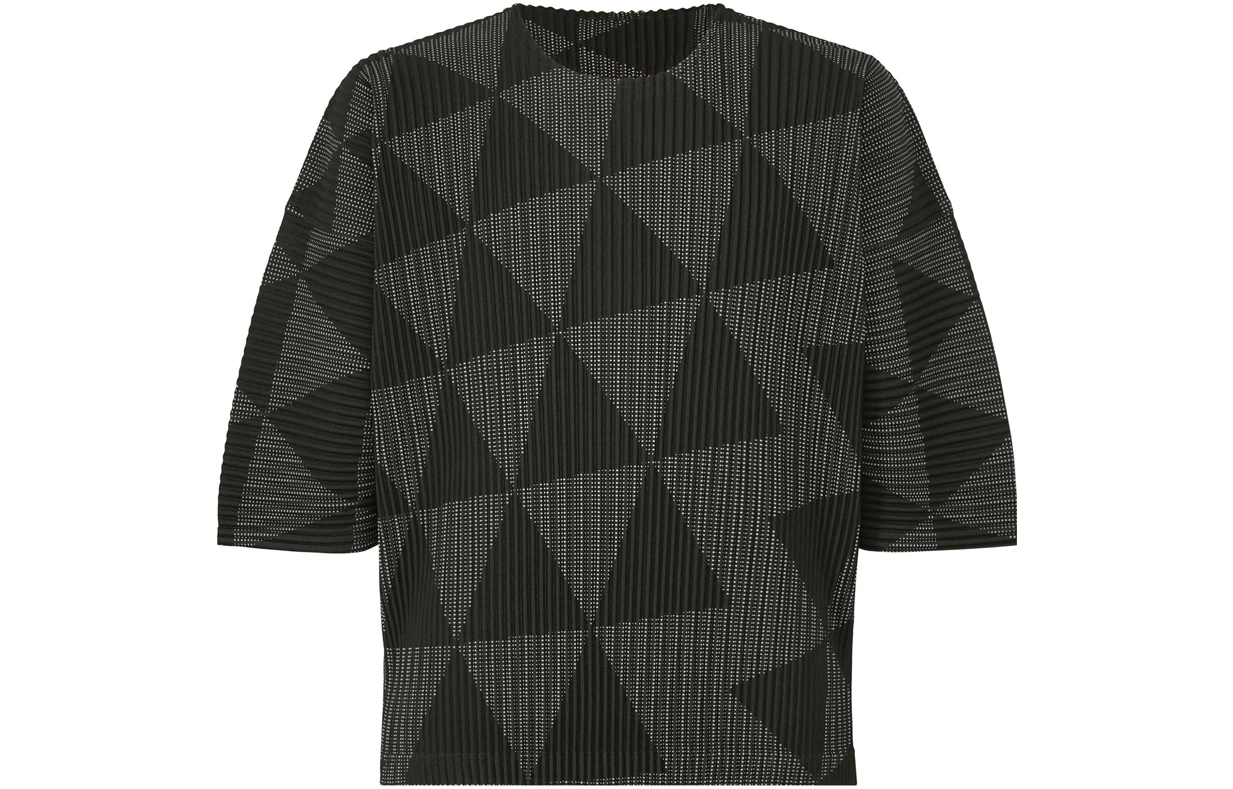 Homme Plissé Issey Miyake Triangle Mesh Crewneck T-Shirt Short Sleeve HP33JK351-12