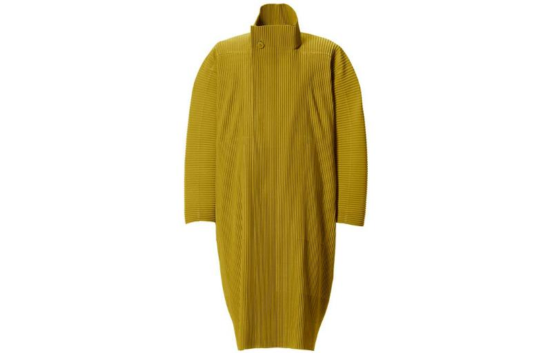 HOMME PLISSÉ ISSEY MIYAKE Yellow Pleated Single-Breasted Jacket HP03JA115-53