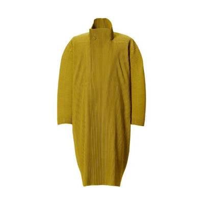 HOMME PLISSÉ ISSEY MIYAKE Yellow Pleated Single-Breasted Jacket HP03JA115-53