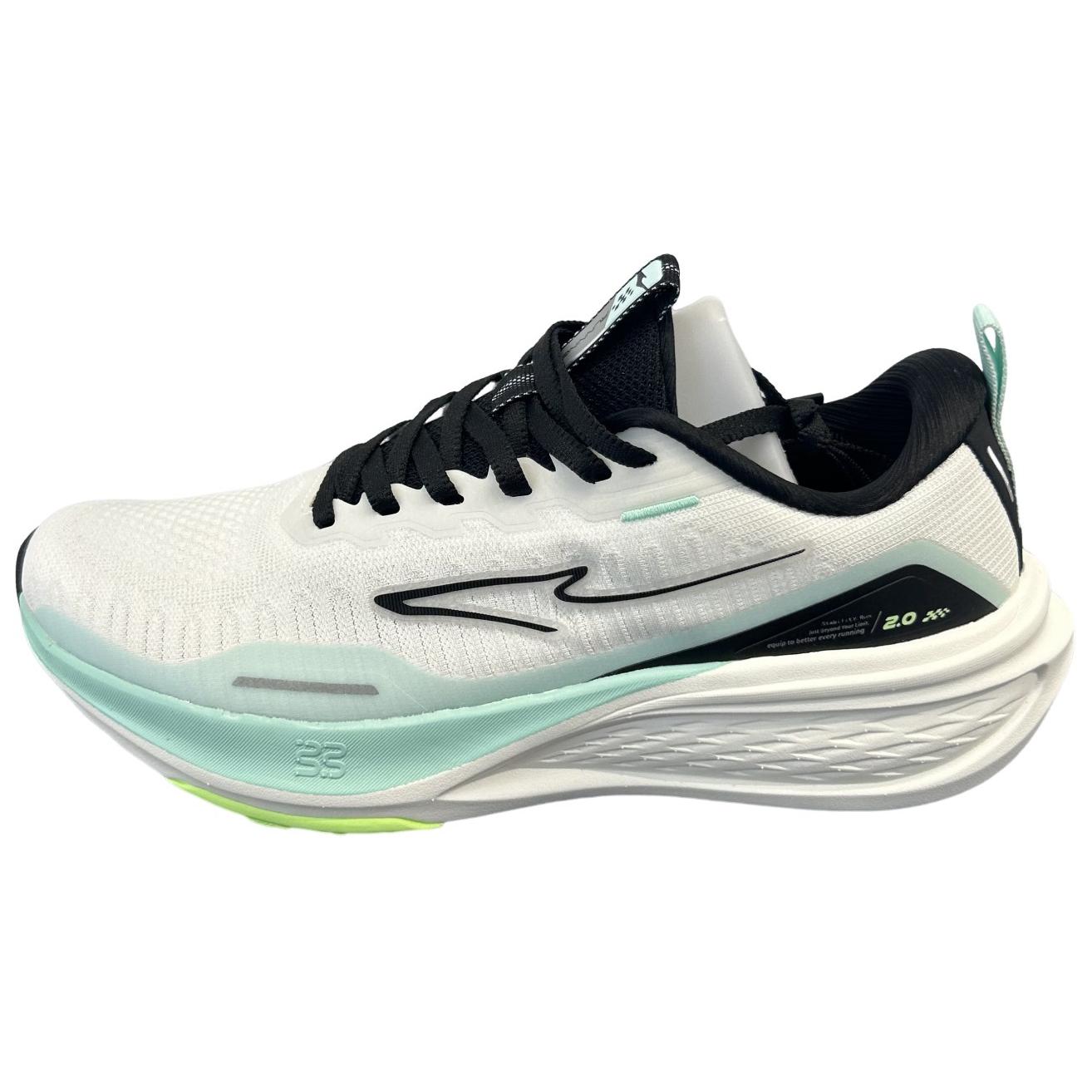 Hongxing Erke Bounce Low-Top Running Shoes White Green Black Breathable Durable 11124303046-005