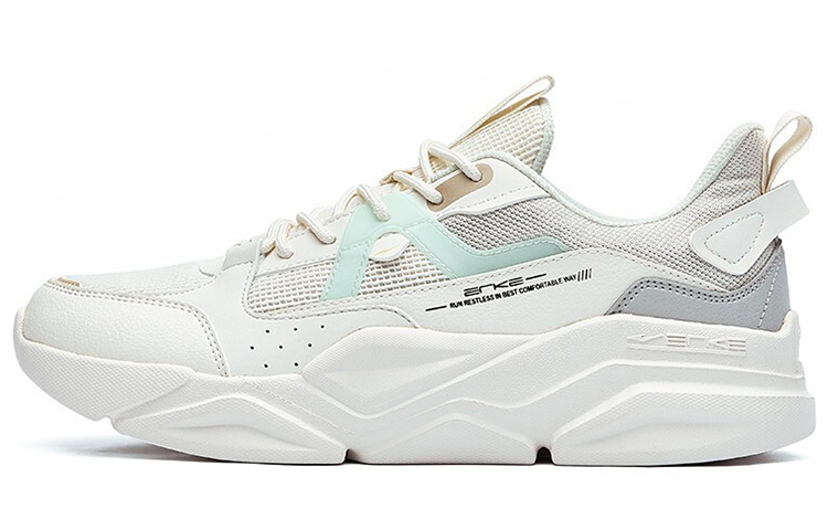 Hongxing Erke White Gray Low-Top Casual Shoes - Lightweight & Breathable 51122102239 White Ash