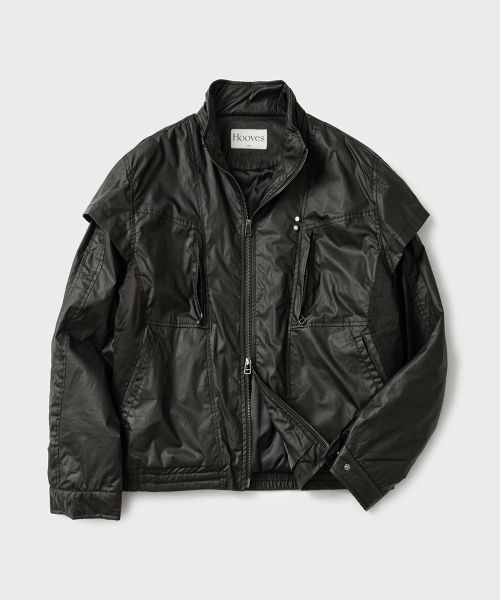 Order Hoobs Defiant Wax Jacket [Black] HVS26-JK82