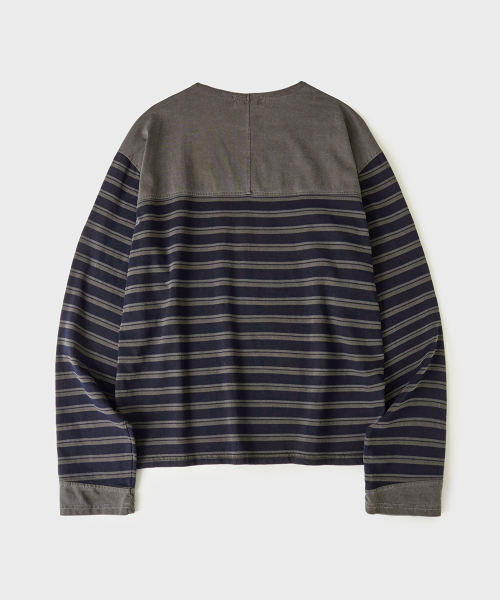 Order Hoobs Multi-Mix Stripe Long Sleeve [Navy] HVS26-TS72