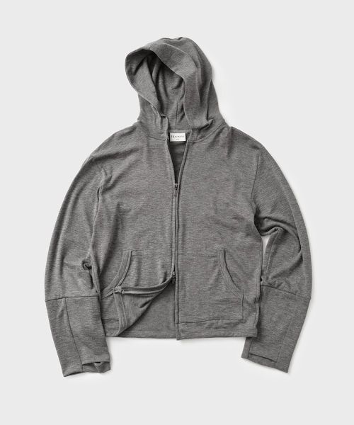 Order Hoobs Regular Slub Hoodie Zip-Up [Grey] HVS26-JK95