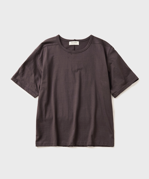 Order HOOBS Roll-Up Sleeve Cropped T-Shirt [Purple Charcoal] HVS26-TS84