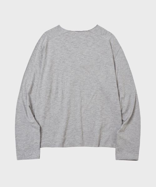 Order Hoobs VTG Interlock Henley Long Sleeve [Gray] HVS25-TS54 GR