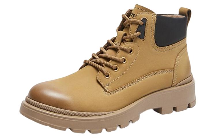 Shop Hotwind 牛皮休閒馬丁靴 '頭層牛皮短靴' H95M2402