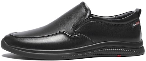 Hotwind Black Leather Slip-On Loafers for Men - Comfortable & Minimalist Design H19M1110 Hotwind Black Leather Slip-On Loafers for Men - Comfortable & Minimalist Design H19M1110
