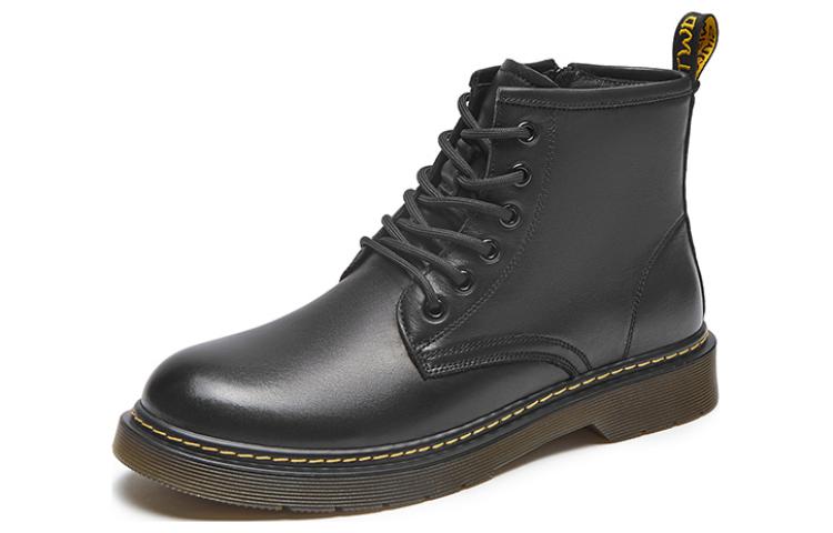 Order 핫윈드 클래식 패션 캐주얼 두꺼운 솔 숏 마틴 부츠 '블랙' H95M2808