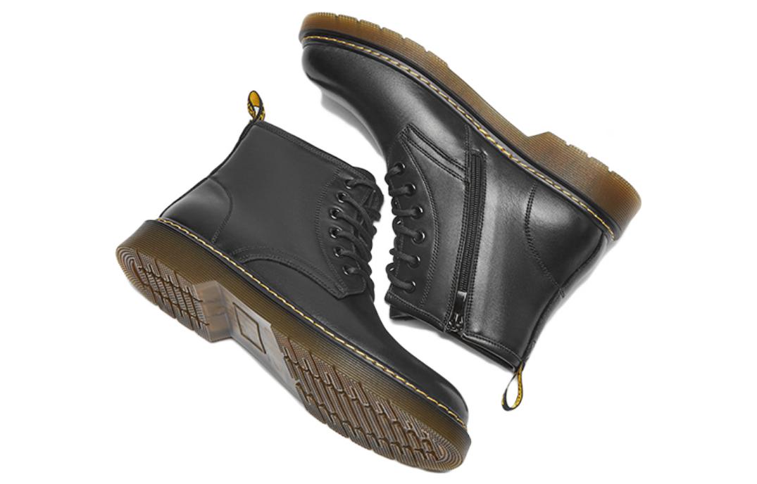 Lookbook 핫윈드 클래식 패션 캐주얼 두꺼운 솔 숏 마틴 부츠 '블랙' H95M2808