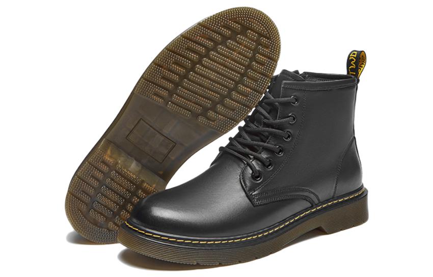 Shop 핫윈드 클래식 패션 캐주얼 두꺼운 솔 숏 마틴 부츠 '블랙' H95M2808