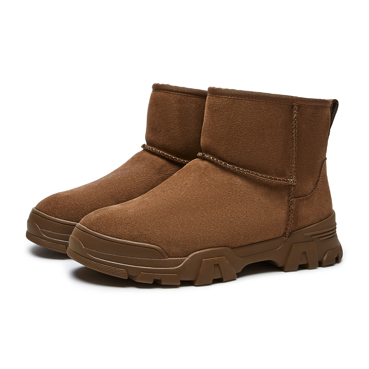 Details for 핫윈드 소가죽 두꺼운 밑창 지퍼 '심플 트렌드 스노우 부츠' H89M0401