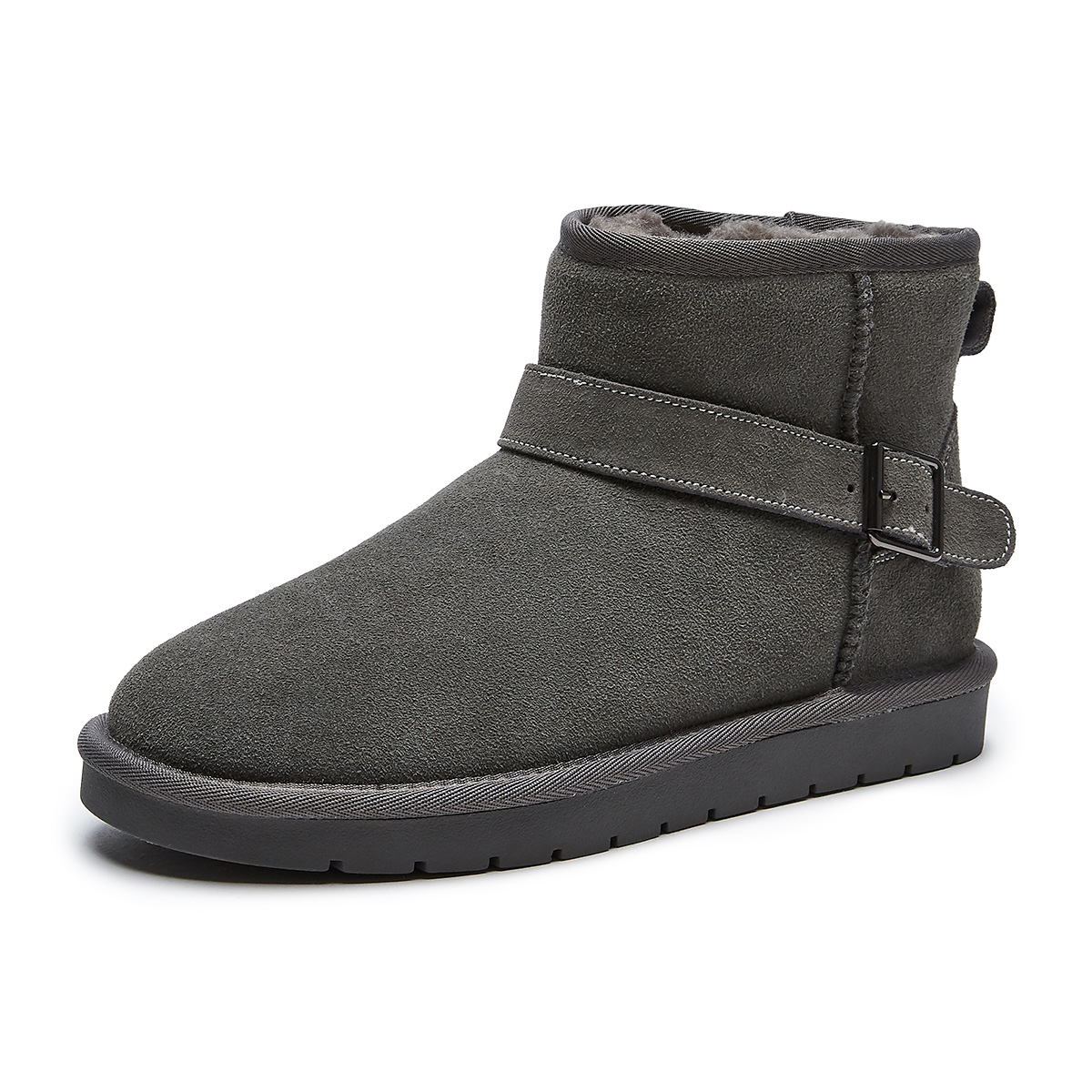 Hotwind Cow Suede Fleece-Lined Warm Non-Slip Fashion Snow Boot 'Men's Style' H89M0409