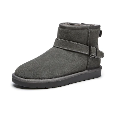 Hotwind Cow Suede Fleece-Lined Warm Non-Slip Fashion Snow Boot 'Men's Style'