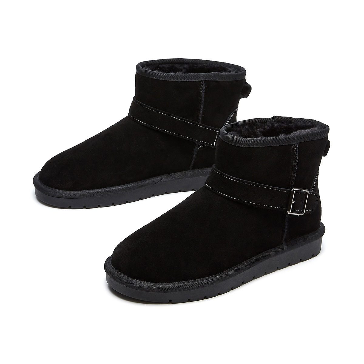 Shop Hotwind 男款牛反絨羊羔毛保暖防滑時尚雪靴 H89M0409