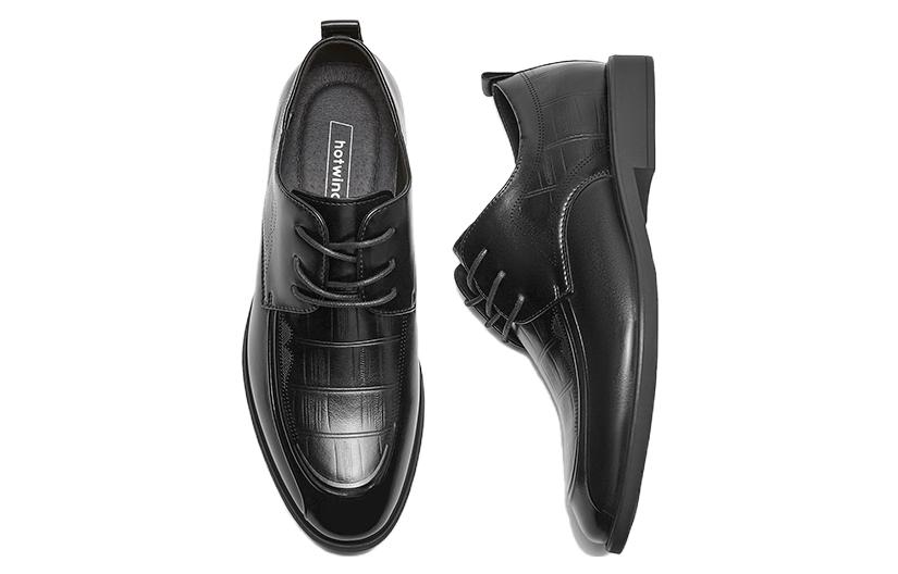 Lookbook Hotwind Derby '頭層牛皮黑色時尚舒適皮鞋' H43M3509