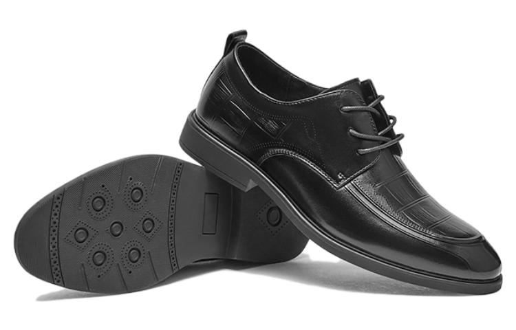 Shop Hotwind Derby '頭層牛皮黑色時尚舒適皮鞋' H43M3509
