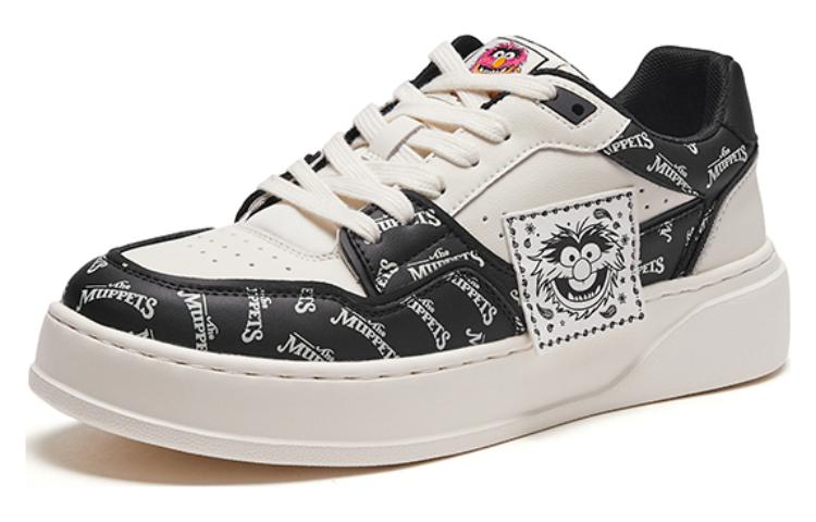 Order 热风迪士尼x木偶幽灵系列双层皮潮流圆头系带低帮运动鞋 H13M3396