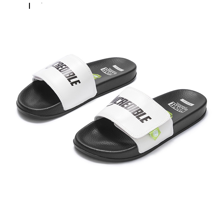 Shop Hotwind Disney x Kulit Sintetik Selipar ''Putih'' ''Marvel'' H62M3296