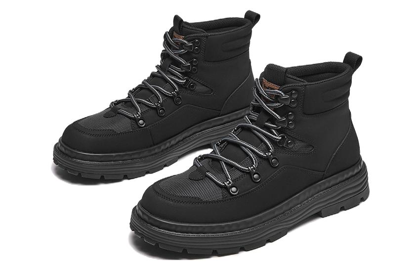 Lookbook 热风布料踝靴 '黑色舒适' H95M3429