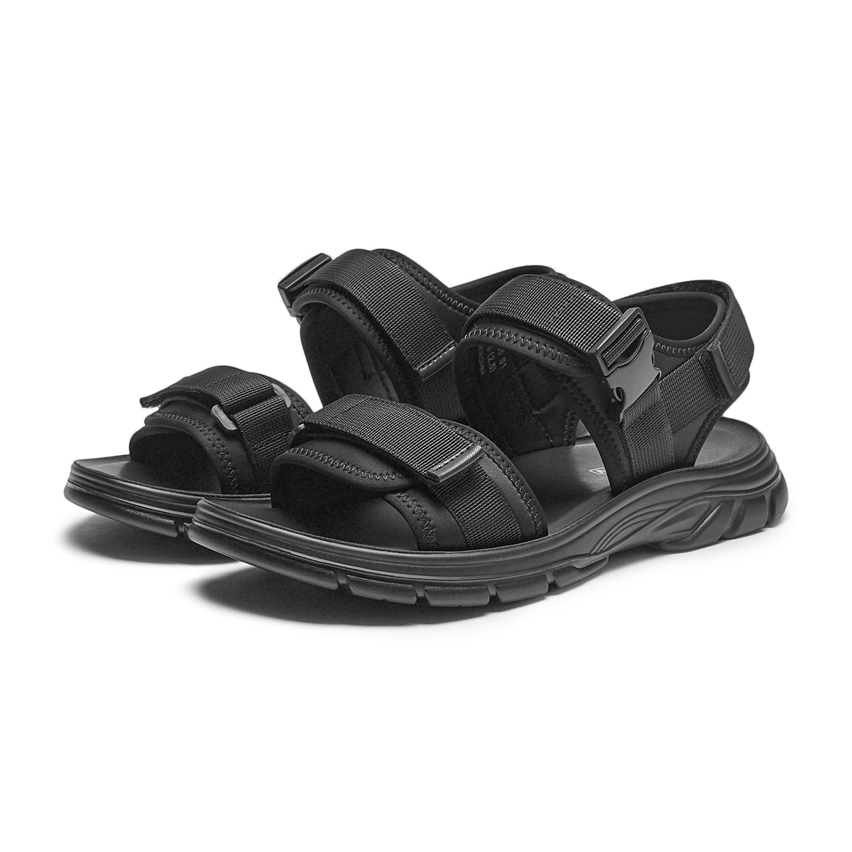 Lookbook Hotwind Sandal Hitam 'Versatile Magic Tape Fashion Slide' H64M3V05