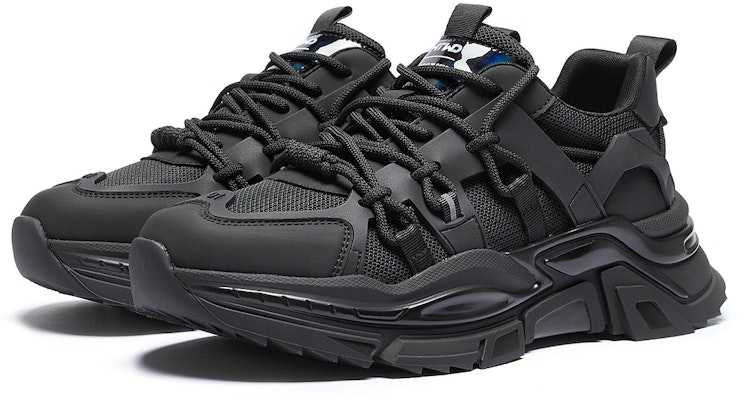 Hotwind Fabric Fashion Casual Thick Sole Lace-up 'Black Dad Shoes' H42M3111 Lookbook Hotwind Fabric Fashion Casual Thick Sole Lace-up 'Black Dad Shoes' H42M3111