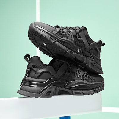 Hotwind Fabric Fashion Casual Thick Sole Lace-up 'Black Dad Shoes' H42M3111 Details for Hotwind Fabric Fashion Casual Thick Sole Lace-up 'Black Dad Shoes' H42M3111