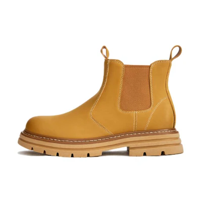 Hotwind Fabric Fashion Chunky Toe Chelsea Boots 'Men's'