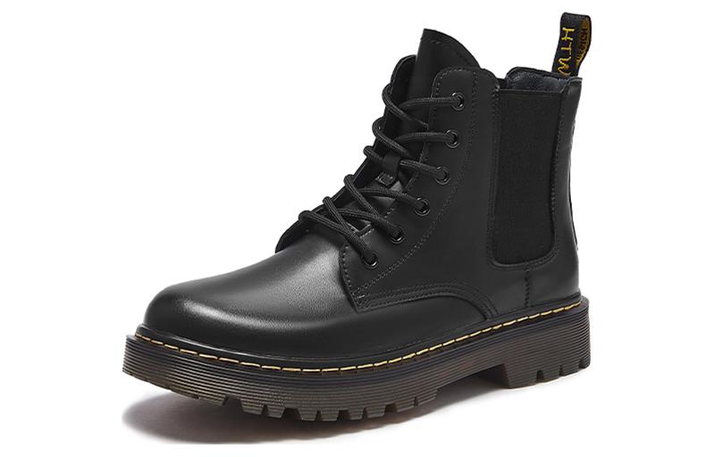 Order Hotwind Sepatu Boots Martin Tali Fashion Kain 'Hitam' H95M2813