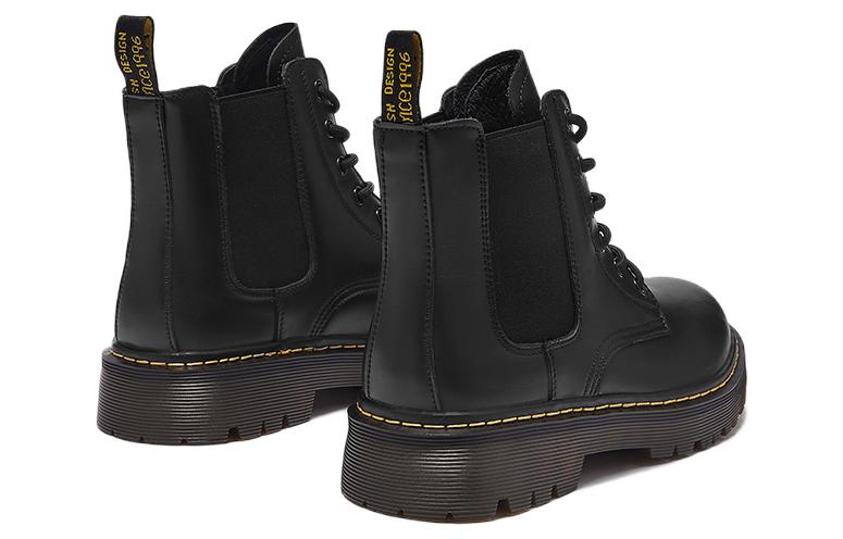 Lookbook Hotwind Sepatu Boots Martin Tali Fashion Kain 'Hitam' H95M2813