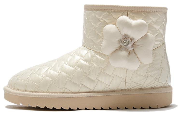 Hotwind Fabric Fashion Round Toe Thick Warm Snow Boots '3cm Women' 圖 3