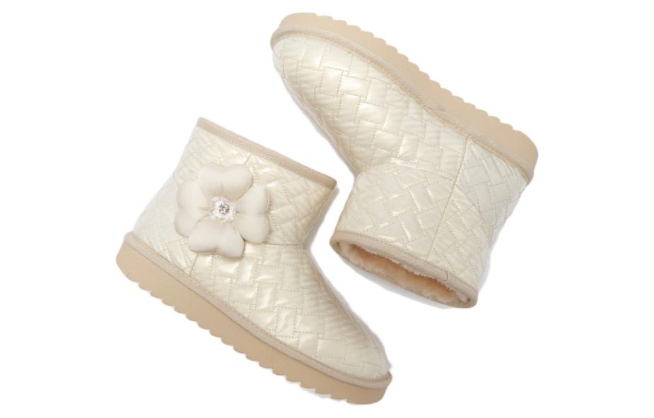 Hotwind Fabric Fashion Round Toe Thick Warm Snow Boots '3cm Women' 圖 4