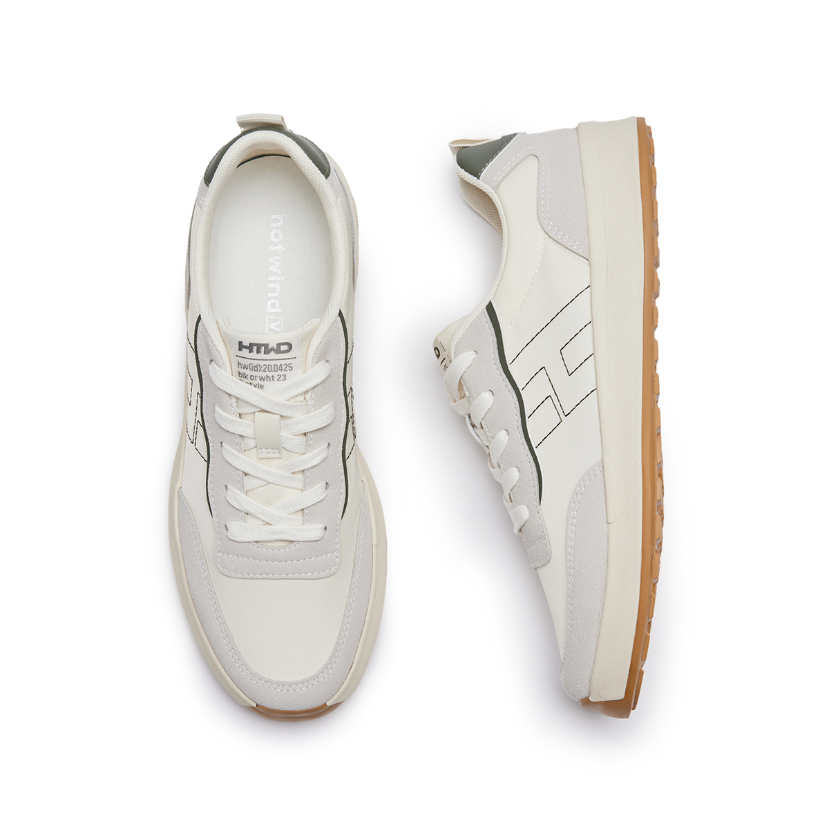 Hotwind Fabric Round Toe Thick Sole Low-Top Sneakers 'Versatile 3.5cm' 圖 4