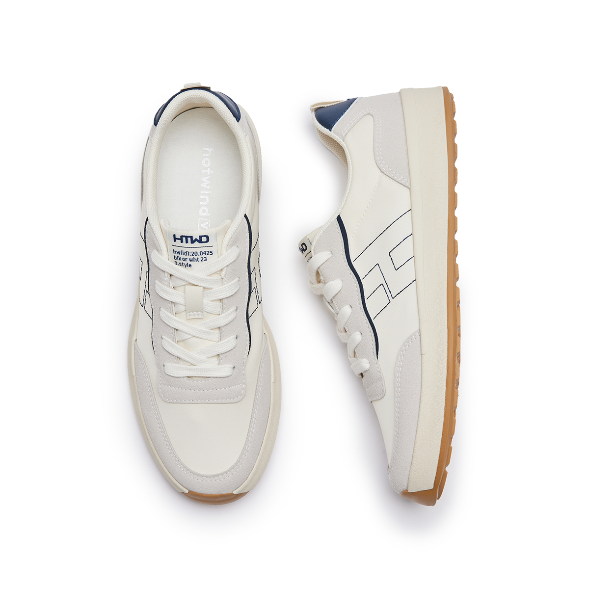 Hotwind Fabric Round Toe Thick Sole Low-Top Sneakers 'Versatile 3.5cm' 圖 8