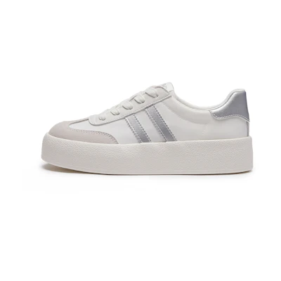 Hotwind Fabric Thick-Soled Low-Top Unisex Sneakers 'Q-Bounce Marshmallow'