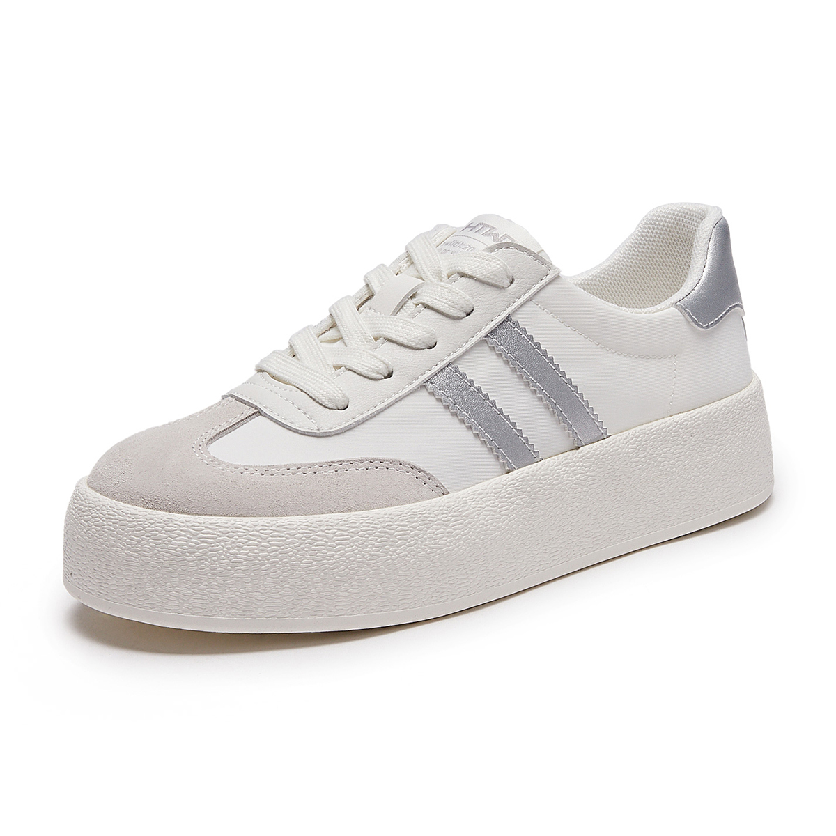 Order Hotwind Sepatu Unisex Sol Tebal Low-Top 'Q-Bounce Marshmallow' H14W3315
